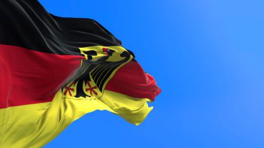Almanya bayrağı - 3D gerçekçi bayrak sallama arkaplanı