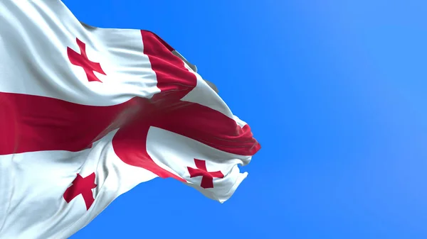 Georgia Flag Realistic Waving Flag Background — Stock Photo, Image