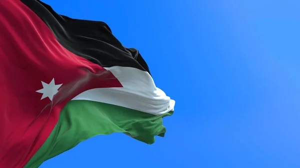 Jordan Flag 현실적 흔들기 플래그 — 스톡 사진