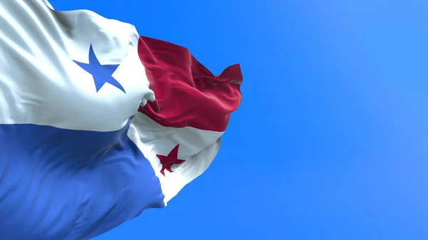 Panama Flagge Realistischer Fahnenhintergrund — Stockfoto