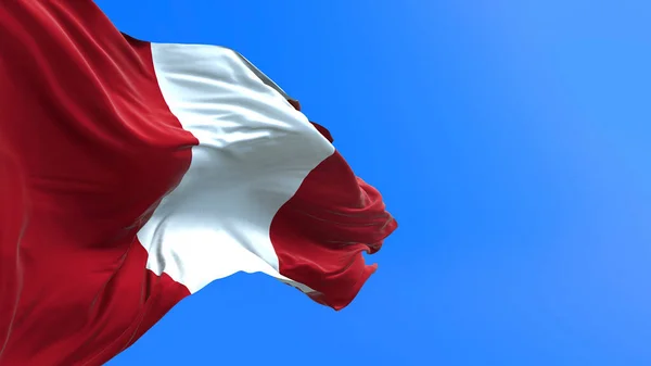 Peru Flag Realistic Waving Flag Background — Stock Photo, Image