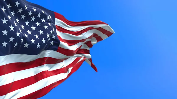 Stati Uniti America Bandiera Usa Realistico Sventolando Bandiera Sfondo Foto Stock