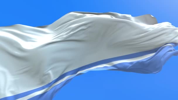 Прапор Республіки Алтай Реалістичний Махаючи Прапором — стокове відео