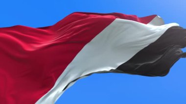 Sealand bayrağının Prensliği - 3D gerçekçi bayrak sallama arkaplanı