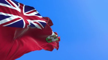 Bermuda bayrağı - 3D gerçekçi bayrak sallama arkaplanı