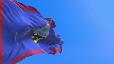 Guam bayrağı - 3D gerçekçi bayrak sallama arkaplanı