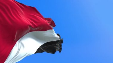 Sealand bayrağının Prensliği - 3D gerçekçi bayrak sallama arkaplanı