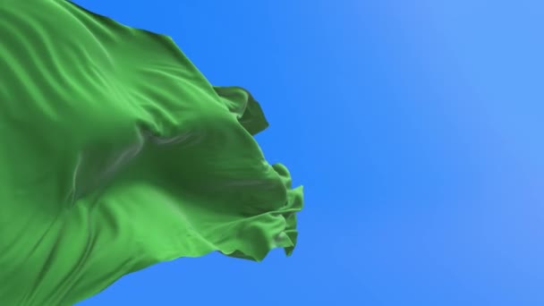 Лівійський Прапор Реалістичний Махаючи Прапором — стокове відео