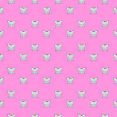 Kelebek sorunsuz duvar kağıdı pembe