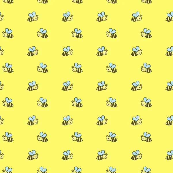 Abejas sin costuras Fondo de pantalla — Archivo Imágenes Vectoriales