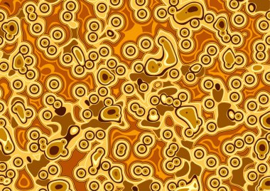 Daireler ve eşleme yapısı ile desen