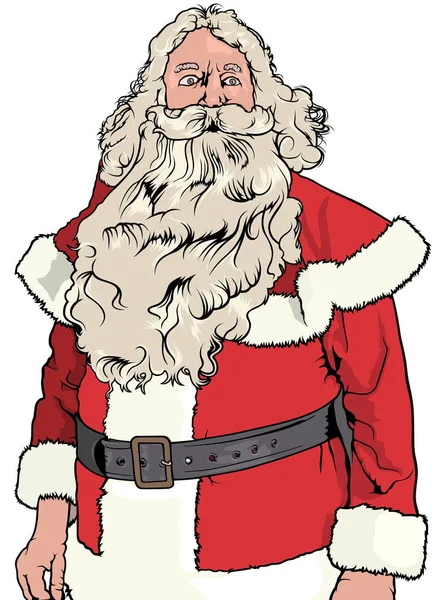 Papá Noel sin sombrero — Archivo Imágenes Vectoriales