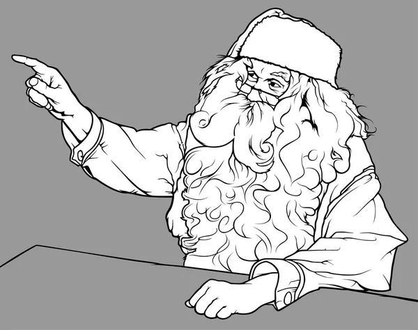 Noel Baba parmağını gösterilen