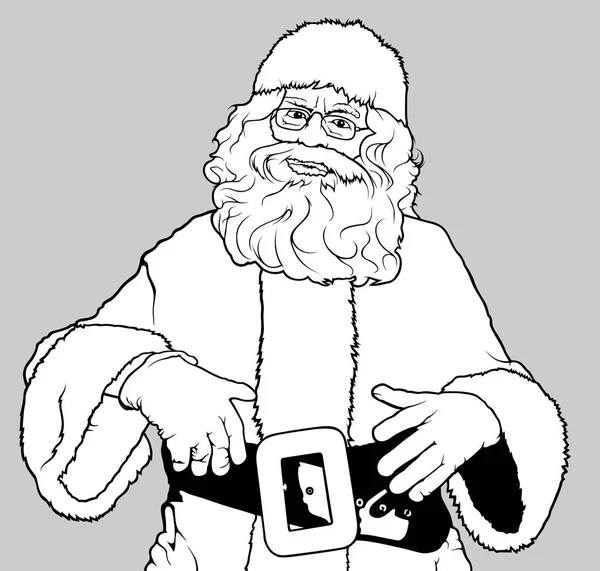 Santa Claus de pie — Archivo Imágenes Vectoriales