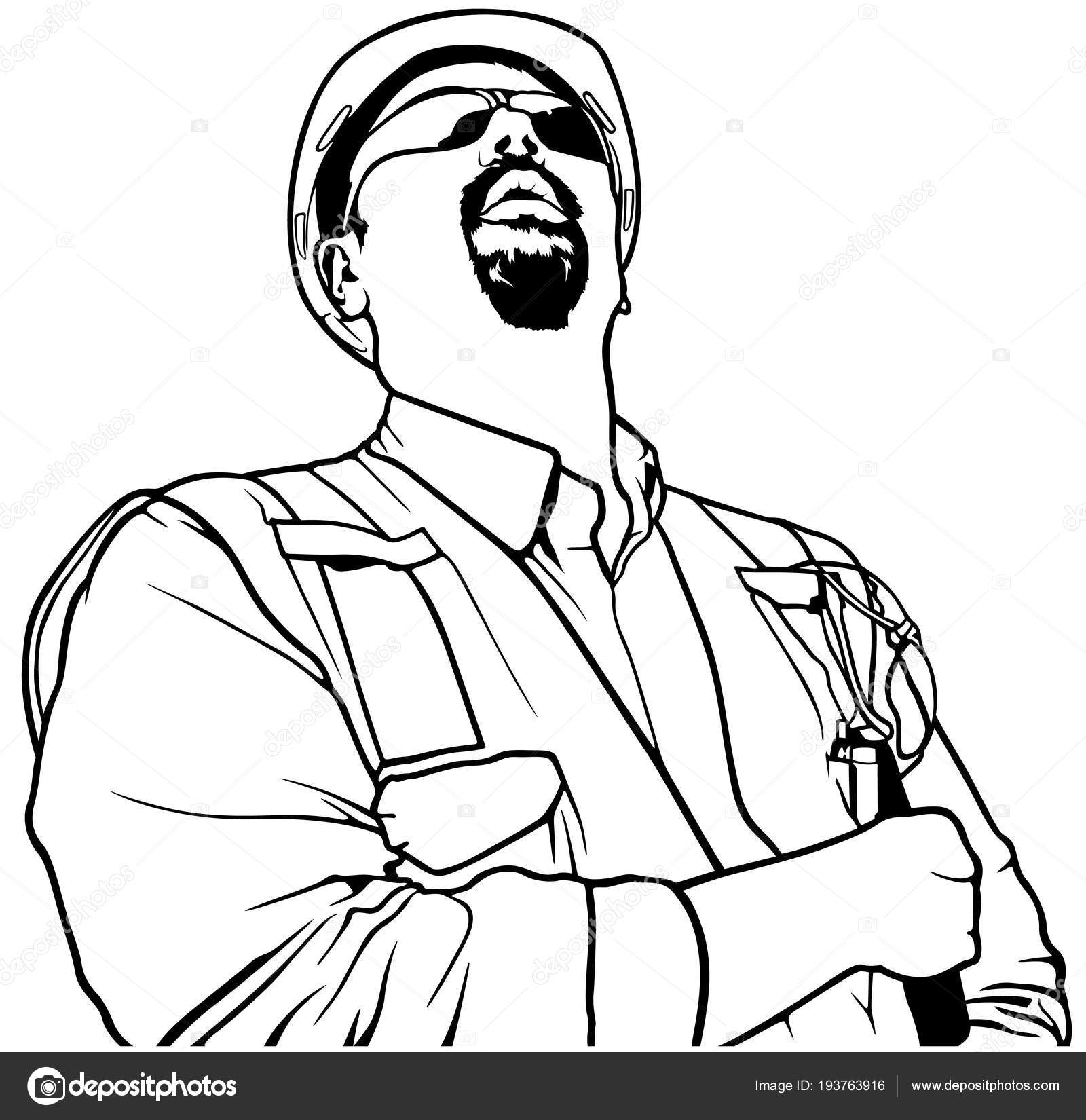 建筑监理查找黑白素描插图图库矢量图©dero2010 193763916, image size:1600x1650