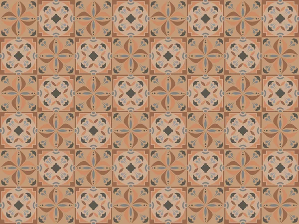 Декоративна керамічна безшовна плитка — стоковий вектор