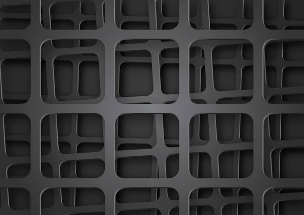 抽象的黑暗金属网格背景 — 图库矢量图片