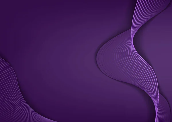 Abstract Background with Elegant Purple Lines — 스톡 벡터