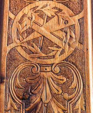 Freemasonry door entrance detail clipart
