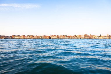 Venedik waterfront Zattere üzerinden