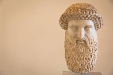 Venice, İtalya - 27 Haziran 2016: Hermes kafasından Palazzo Ducale Mus