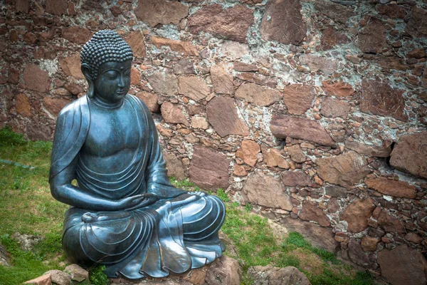 Meditierende Buddha-Statue — Stockfoto