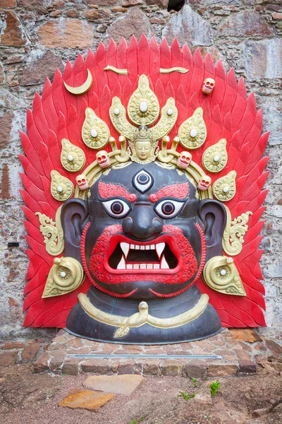尼泊尔 Bhairab 的面具 — 图库照片