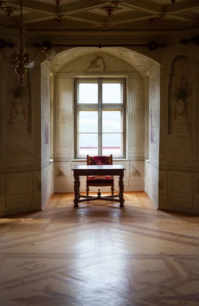 GRESSONEY, ITALIE - 6 janvier : Intérieur du Château de Savoie — Photo