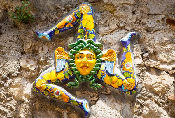 The three-legged symbol of Sicily: Trinacria — Stock Photo, Image