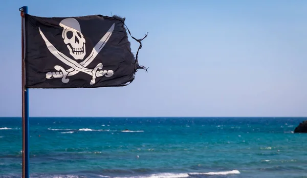 Піратський прапор — стокове фото