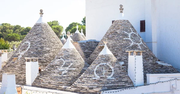 Alberobello, ITALY - Trulli di Alberobello, UNESCO heritage site — стокове фото