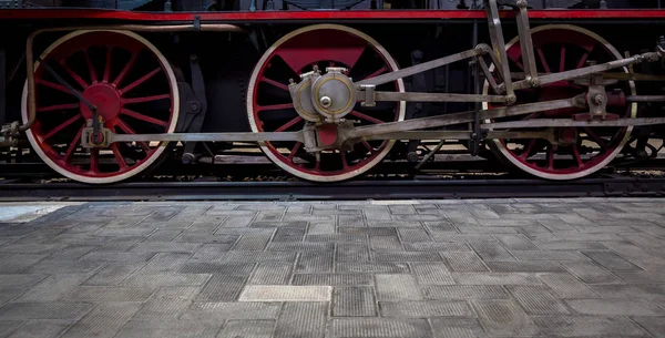 Buharlı lokomotif detay — Stok fotoğraf