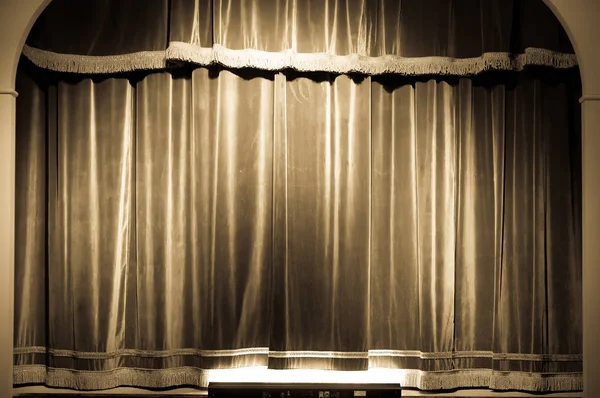 Theatre curtain on stage