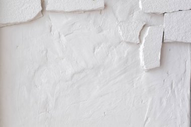 Taşlı beyaz grungy duvar eski sıva yaşlı arka plan