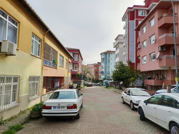 伊斯坦布尔 Rp19 2020年 科罗纳威斯病毒封锁城市街道 危机意味着伊斯坦布尔居民不能离开家园 除非有必要离开家园 — 图库照片