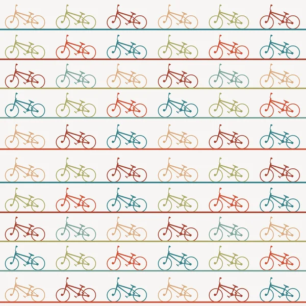 Vintage retro bicycle background — Stock Vector