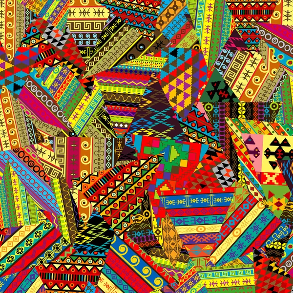 Patchwork desen Etnik motiflerle