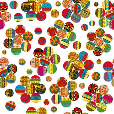 Etnik motiflerle patchwork çiçek