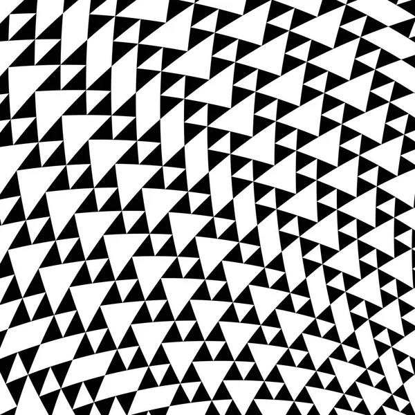 Triangles noirs et blancs fond géométrique — Image vectorielle