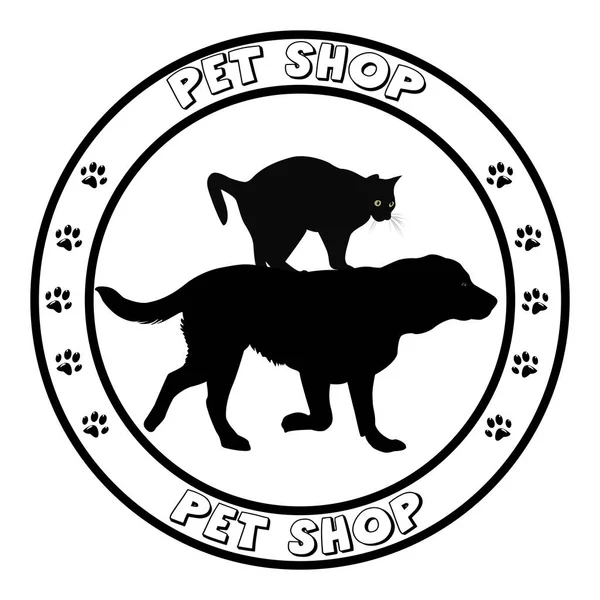 Icono tienda de mascotas — Archivo Imágenes Vectoriales