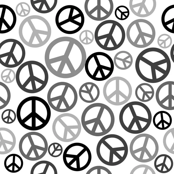 Peace sign seamless background — Stock Vector