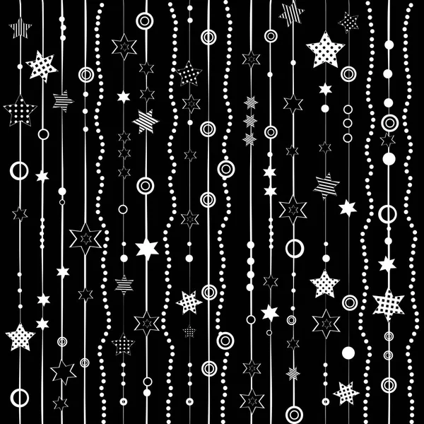 Ghirlanda con stelle sfondo — Vettoriale Stock