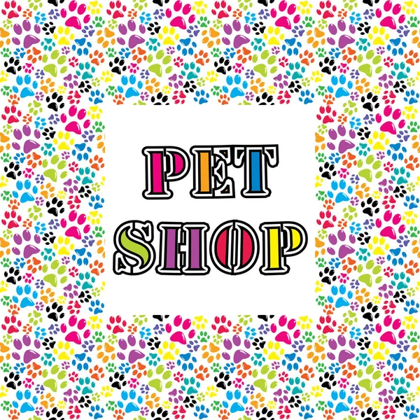 Pet shop background — Stock Vector