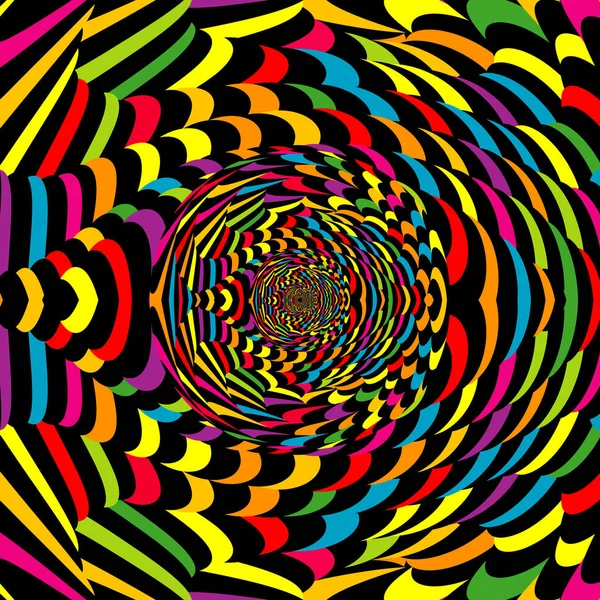 Espiral abstracta colorida — Vector de stock