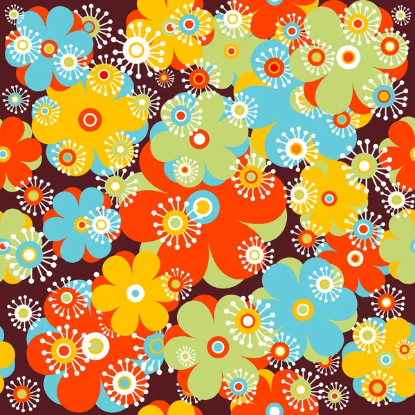 Childish floral background — Stock Vector