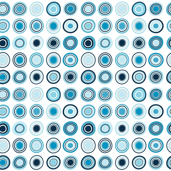 Inpakpapier met blauwe cirkels — Stockvector