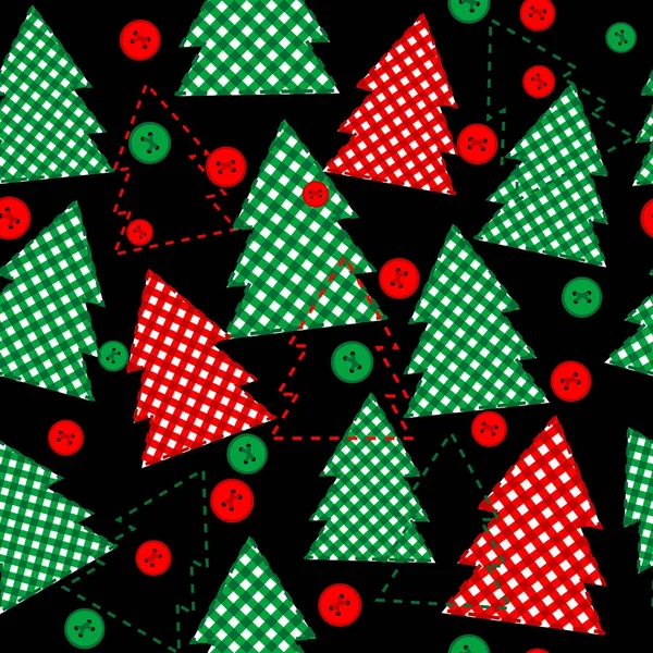 Texture sans couture pour l'emballage de cadeaux de Noël — Image vectorielle