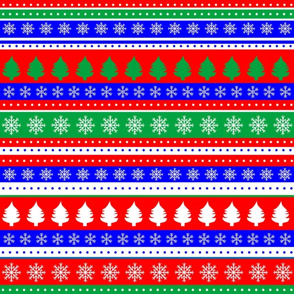 Geschenkpapier nahtloses Muster für Weihnachten — Stockvektor