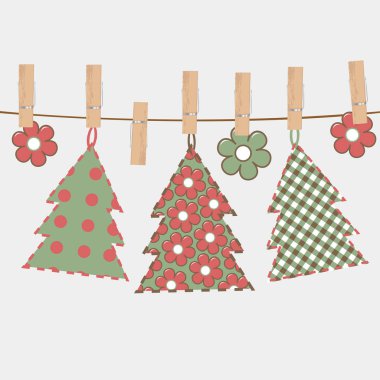 Noel ağacı Noel tebrik kartı