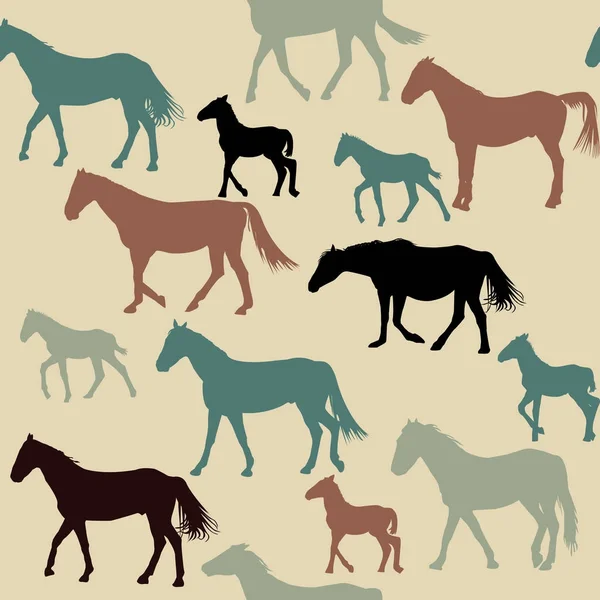 Vector background with horses Stock Vector Image by ©remart 13817715